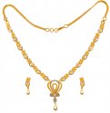 Click here to View - 22K Gold Necklace Set Two Tone  