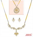 Diamond Necklace Set ( Fancy) 18Kt - Click here to buy online - 11,041 only..