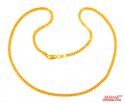 22Kt Yellow Gold Chain  - Click here to buy online - 1,244 only..