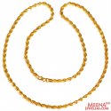 22K Rope Gold Chain - Click here to buy online - 3,219 only..