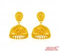 22k Long Chandelier Earrings - Click here to buy online - 1,490 only..