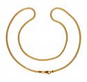 22Karat Gold Two Tone Box Chain - Click here to buy online - 1,408 only..