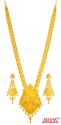 Click here to View - 22Kt Gold Bridal Necklace Set 