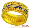 22K Gold Meenakari Band for Ladies - Click here to buy online - 943 only..