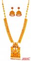Click here to View - 22 Kt Antique Gold Necklace Set 