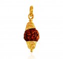 Click here to View - 22k Gold  Rudraksh Pendant 