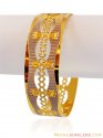 Fancy 22K Two Tone Bangle (1PC) - Click here to buy online - 3,430 only..