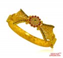 Ruby, Emerald Kada (22 Kt Gold) - Click here to buy online - 2,383 only..