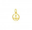 22K Gold Anchor Pendant - Click here to buy online - 192 only..
