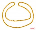 22 Kt Rope Gold Chain - Click here to buy online - 590 only..