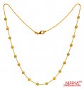Click here to View - 22K Gold Beads chain 