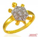 22k Gold Turtle Ladies Ring - Click here to buy online - 378 only..