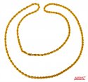 Click here to View - 22Kt Gold Rope Chain 26 In 