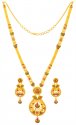 Click here to View - 22KT Gold Long Necklace Set 