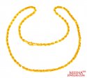 22 Karat Gold Rope Chain (22 Inch) - Click here to buy online - 3,830 only..