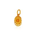Click here to View - 22k Gold Initial G Pendant  