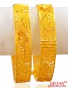 22Kt Yellow Gold  kada (2 Pcs)  - Click here to buy online - 4,649 only..