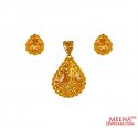 22Kt Gold Pendant Set - Click here to buy online - 921 only..