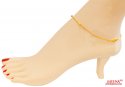 22Kt Gold Two Tone Anklet (1 pc) - Click here to buy online - 463 only..