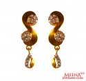 22 kt Gold Earrings with CZ  - Click here to buy online - 537 only..
