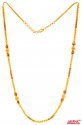 22Kt Gold Meenakari Long Chain