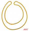 22 Kt Gold Fancy Chain (24 Inch) - Click here to buy online - 678 only..