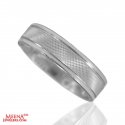 18 Kt White Gold Band - Click here to buy online - 1,019 only..