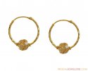 22kt Hoop Earrings - Click here to buy online - 444 only..