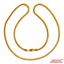 22K Gold Round Snake Chain - Click here to buy online - 1,840 only..