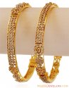 Diamond 18K Bangles (2PCs) - Click here to buy online - 18,317 only..