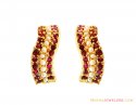 22K Ruby and Pearls Clip On Earring - Click here to buy online - 643 only..