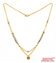 22kt Gold Fancy  Thali Mangalsutra - Click here to buy online - 1,007 only..