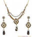 22k Gold Colored Stones Set  - Click here to buy online - 4,880 only..