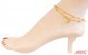 22Kt Gold Fancy Anklets (2 Pc)