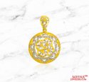 22Kt Gold Two Tone Pendant