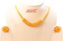 Click here to View - 22Kt Gold Meenakari Necklace Set 