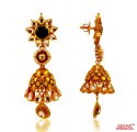 22 Kt Gold Antique Long Earring - Click here to buy online - 2,766 only..