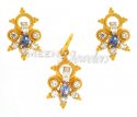 22Kt Gold Fancy Pendant Set - Click here to buy online - 754 only..