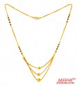 22kt Gold Fancy Mangalsutra - Click here to buy online - 1,125 only..