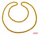 Click here to View - 22 Kt Gold Rope Chain 24 Inches 