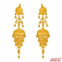 22kt Gold Long Earrings - Click here to buy online - 1,965 only..