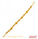 22K Gold Balls Bracelet - Click here to buy online - 1,256 only..