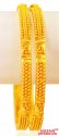 22kt Gold Bangles 2pc - Click here to buy online - 2,705 only..