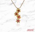Click here to View - 22Kt Gold Ruby Pendant 