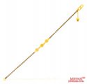 22Kt Gold Black Beads Bracelet - Click here to buy online - 392 only..