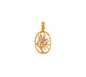 Gold Fancy Floral Pendant - Click here to buy online - 261 only..
