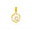 22Kt Gold Two Tone Pendant - Click here to buy online - 440 only..
