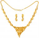 Click here to View - 22KT Gold Necklace Set  