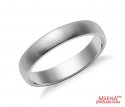 Click here to View - 18K White Gold Plain Band 