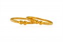 22Kt Gold Kids Bangle (Set of 2) - Click here to buy online - 1,096 only..